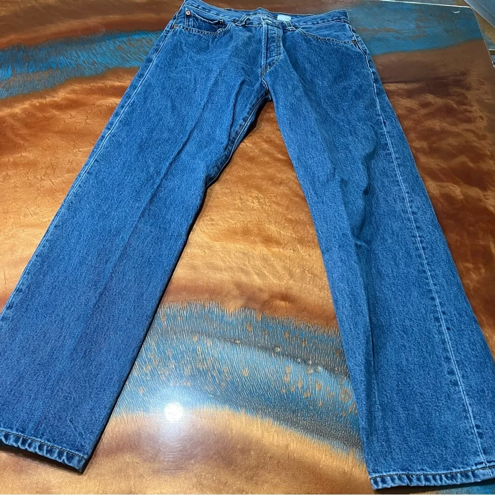Vintage Levi's 501 Button Fly Blue Jeans 33x32 100% cotton 90s